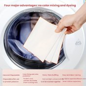 Resim Color Catcher Çamaşır için - Boya Tutma ve Anti-Transfer, Karışık Yıkama Koruma, Giysilere Zarar Vermeyen, Kullanımı Kolay, 50 Sayım 
