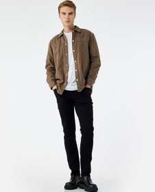 Resim Koton Pamuklu Normal Bel Slim Fit Jean Pantolon - Brad Jean Siyah 6wam40023nd Siyah 