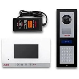 Resim AUDİO Dijital şifreli kameralı panel +7 inç görüntülü şube + 60 W güç kaynağ villa seti 