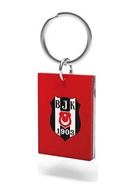Resim Beşiktaş Lisanslı Logolu Çift Taraflı Anahtarlık Kartal Ahşap Kutulu Siyah - Beyaz 