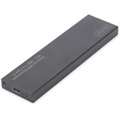 Resim Assmann Digitus Harici M.2 Sata Ssd Kutusu, Bağlantı Arayüzü Usb 3.1 Tip C, Alüminyum Gövde, Siyah Renk, Çi 