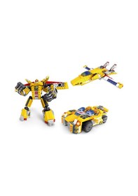 Resim Ausini Assembling Master 3 İn 1 273 Parça Sarı Dönüşen Robot 