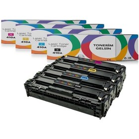 Resim Hp 410A-Cf410A Set Uyumlu Toner-Hp Color Laserjet Pro Mfp M477Nw 