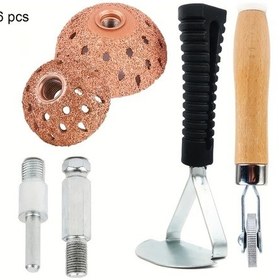 Resim Dashanshop 6 Parça Tamir Seti Lastik Tamir Aletleri Tungsten Çelik Zımpara Ve Rulo Seti 
