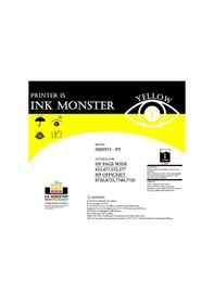 Resim İnkmonster Hp 971 Pigment Sarı Şişe Mürekkep 1lt 