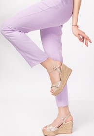 Resim Elile Shoes Hakiki Deri Natura Baskılı Topuklu Kadın Sandalet 34-35-41-42-43-44 Numara 