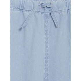 Resim LC Waikiki Lcw Kids Indigo Wideleg Stitch Baskılı Kız Çocuk Jean Pantolon 