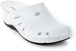 Resim Muya Gola Anatomik Taban Dört Mevsim Kadın Terlik Beyaz-Siyah 38 