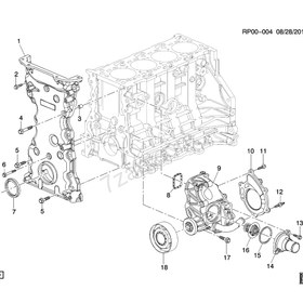 Resim OEM / ORJİNAL 25190143 | Chevrolet Yeni Captiva C140 2.0 Dizel Termostat Kapağı Oem 