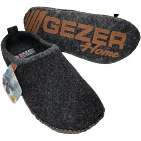 Resim Gezer 13653 Siyah Erkek Keçe Ev Terliği Ses Yapmaz Ve Kaymaz Tabanlı 