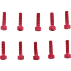 Resim Zcjb Magideal 10 Paket M6x20mm Alüminyum Soket Başlı Anahtar Cıvata Kırmızı 