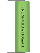 Resim Tnl 1100 mAh 1.2 V Başsız Puntalı AA Ni-MH Şarj Edilebilir Kalem Pil Tnl