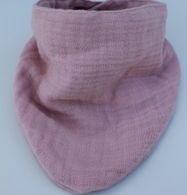 Resim elibaby %100 Pamuklu 8 Kat Muslin Kumaş Çift Çıtçıtlı Bebek Mama Önlüğü/ağız Mendili (pembe) 