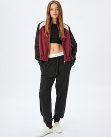 Resim Koton Rahat Kalıp Cepli Jogger Eşofman Altı Siyah 5wak30102ek Siyah 