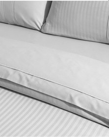 Resim Madame Coco Adrien Çift Kişilik Çizgili Kapaklı Nevresim Takımı - Gri Nt0000000082çift Kişilik-gri 