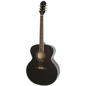 Resim Epiphone EJ-200 Artist Akustik Gitar (Ebony) 