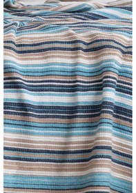 Resim Sarar 180x200 Çift Kişilik Dört Mevsim Battaniye - Mavi 