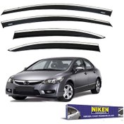 Resim Honda Civic Fd6 Uyumlu Cam Rüzgarlığı Kromlu 2007+ Niken 