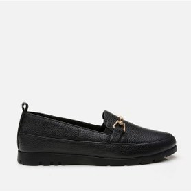 Resim Hotiç Hakiki Deri Siyah Kadın Loafer 01ayh291480a100 Siyah-black Siyah 
