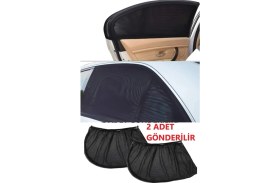 Resim 2 Adet Oto Güneşlik Perde Araç Yan Cam Perdesi–uv Işınlarını Engelleyen Güneşlik Emzirme Perdesi 