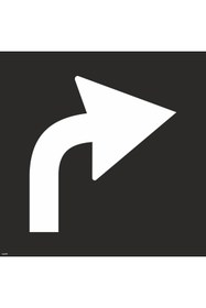 Resim isgtabelam 60x60 Cm/kompozit /Sağa Ok Boyama Şablonu 