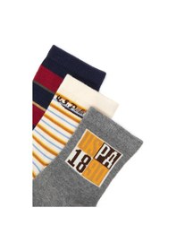 Resim U.S. Polo Assn. U.s. Polo Assn. Erkek Çocuk Gri Melanj Çorap Soket 50318047-vr086 
