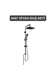 Resim Boheme Fleko 3lü Set Siyah Duş Seti, Siyah Banyo Ve Lavabo Bataryası Diğer 