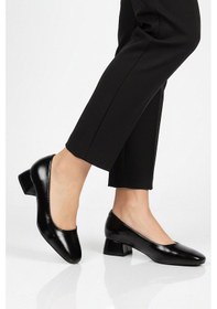 Resim Ayakmod Siyah Geniş Kalıp Kadın Topuklu Abiye Ayakkabı 608421 Z Siyah 