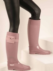 Resim Ccway Kadın Cepli Binici Yağmur Çizmesi SOMON 