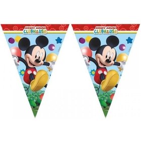 Resim Mickey Mouse Kırmızı Flama Bayrak Set Pk:1 +3 
