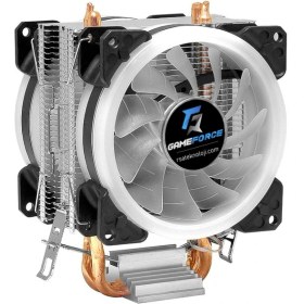 Resim Gameforce Copper 2 Uyumlu CPU Soğutucu Siyah-Beyaz 90 mm Fan ile Güçlü Soğutma 