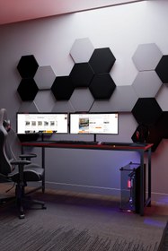 Resim KODIGU 160x60cm Oyuncu Masası - Gamer Desk - Gaming Masa - Bilgisayar Masası | 160cm x 60cm | Ayarlı Ayak 