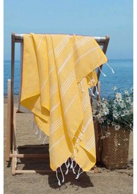 Resim Summer Wind Soft %100 Pamuk Peştemal 100x180 Cm Sarı Çok Renkli 