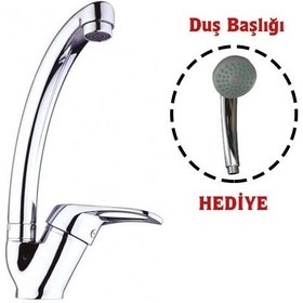 Resim Mix Kuğu Mutfak Evye Batarya (17463) + Duş Başlığı Hediyeli 