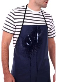 Resim Su Geçirmez Pvc Bulaşıkçı Mutfak Önlüğü Yumuşak Kumaş Lacivert 