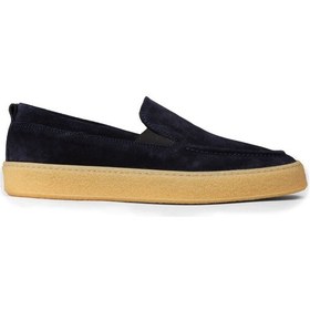 Resim Deery Erkek Süet Lacivert Loafer Ayakkabı - 02047mlcvc01 