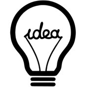 Resim habune Idea Ampulü Sticker 10 X 15 Cm 