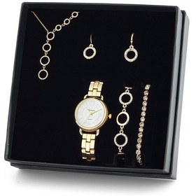 Resim Forentina Altın Kaplama Yuvarlak Kolye Küpe Bileklik Saat Altın 