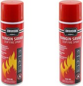 Resim 2 Adet Yangın Söndürücü - Yangın Savar Sprey 500ml + 500 Ml Ev - 