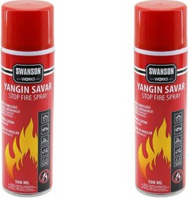 Resim 2 Adet Yangın Söndürücü - Yangın Savar Sprey 500ml + 500 Ml Ev - 