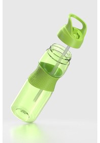 Resim Renga Moly Silikon Detaylı 730 Ml Pipetli Tritan Matara 912116 Yeşil Yeşil 