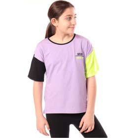 Resim Toontoy Kids Toontoy Kız Çocuk Nakışlı Tişört Lila 