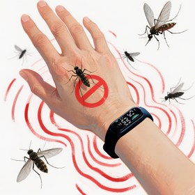 Resim Evde Sivrisinek Kontrolü için Bileklik, Kadınlar için Sivrisinek Kovucu Bilezik, Erkekler için Dış Mekan Sivrisinek Kovucu Saat, Yazlık Sivrisinek Kontrolü, Unisex, Rahat Kullanım, 1 adet 