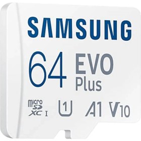 Resim Samsung Evo Plus Microsd Hafıza Kartı 64 Gb, Beyaz 