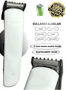 Resim ZORROKİN 1014 Şarjlı Lazer Öncesi Vücut Tüy Kısaltma Sakal Ense Çizim Tıraş Makinesi - ECK8080-7199 