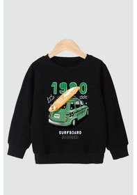 Resim Panios Kids 2'li 1980-unlimited Baskılı Erkek Çocuk Siyah-beyaz Sweatshirt Siyah - Beyaz 