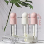 Resim Kalın Çubuk ve Büyük Fırça Başlıklı 5 ml Mat Pembe ve Şeffaf Dudak Parlatıcısı Tüpü - Dayanıklı ABS + AS Plastik, Vidalı Kapaklı Boş Kozmetik Şişesi Dudak Parlatıcısı, Dudak Kirleri, Viskoz Ürünler için - Seyahat Dostu Makyaj Aracı, Visköz Ürün Konteyneri | Modern Kozmetik Tüpü | Şeffaf Kozmetik Tüpü 