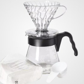 Resim Hario V60 Kahve Demleme Seti Şeffaf 