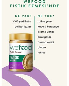 Resim Wefood %100 Fıstık Ezmesi 300 gr 