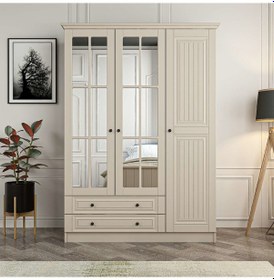 Resim Kale 3 Kapaklı 2ç Taçlı Dolap Kumtaşı Mebran İlkbahar Kumtaşı 190cm Kumtaşı 